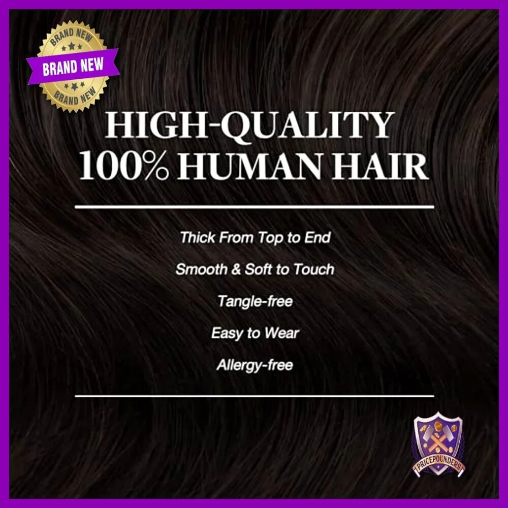 20 Inch Clip In Human Hair Extensions 120g 7 Pieces Remy Hair